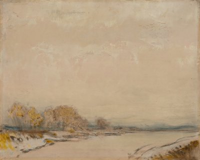 Landscape with a River by Laszlo Mednyanszky